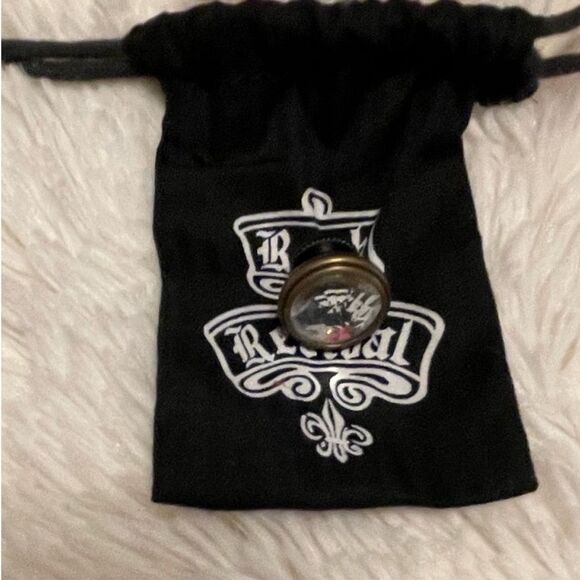 Rock Revival Replacement Button Metal Rhinestone Screw On CLEAR - Picture 4 of 8